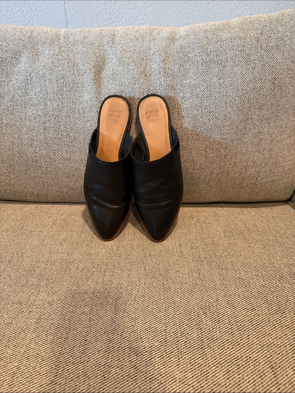 Frye Black Leather Slide Mule - Picture 7 of 7